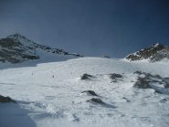 inizia la salita sulla calotta finale
