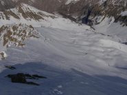 percorso di salita dalla cima