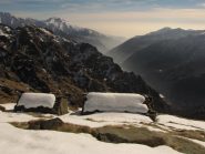 vista verso la pianura dalla grangia la cial