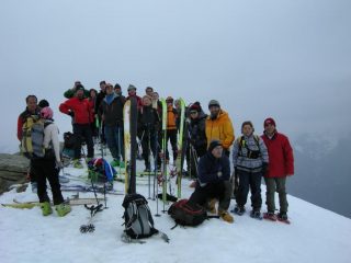 foto di gruppo in punta