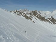 il ripido pensio verso la dorsale finale