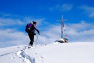 Ezio all' arrivo in cima