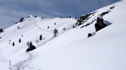 Traccia verso Monte Begino