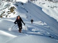 dalla vetta, l'arrivo dalla cresta