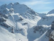 di fronte i pendii della becca d'arbière
