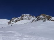In vista dei rifugi Mantova e Gnifetti