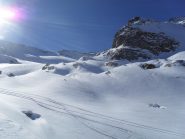 in vista del colle ed i ripidi finali