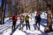 Stelvio, Mauro, Romeo e Giacomo nel bosco (19-2-2011)