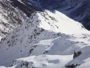 Sulla dx il passaggio verso il Vallé