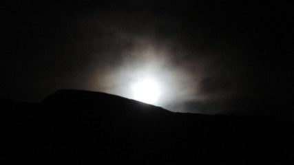 il sorgere della luna al passo