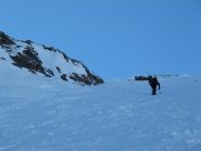 La parte alta del canalone verso i 2700 m