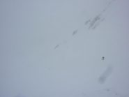 Enrico (!) negli ultimi metri sotto il colle