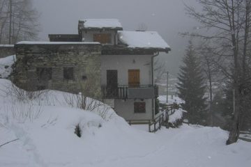 Ritorno in paese sotto la neve