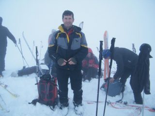 sul monte vaccia in mezzo la nebbia