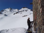 Si ripella al colle con alle spalle Cima delle Vallette