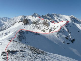 la cresta Giulian-Chiarlea vista dal M.Giulian