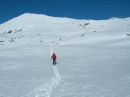 gli ampi pendii finali