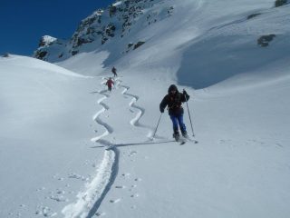 nel canale di discesa