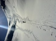 la discesa dal colle del Gran Pelà