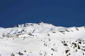 Pendio sotto la vetta, dopo la nostra discesa
