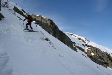 nel tratto ripido