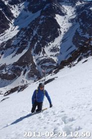 lenry nella parte più ampia della parete nord-est