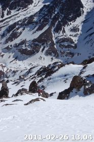 giuby (io) tra le roccette in parete