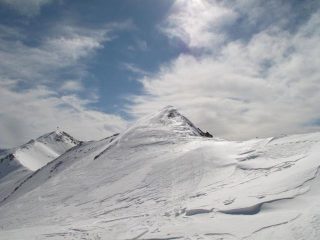 discesa verso il colle Chardonnet
