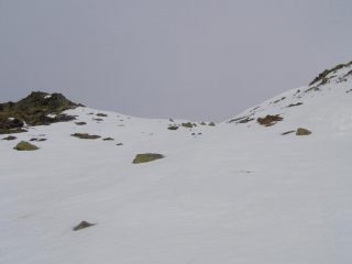 Uscita del canalone, un po' più dritta