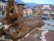 Glorioso castagno trasformato in fontana