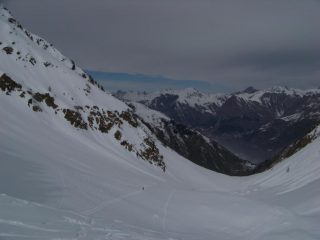 panorama verso il vallone di salita