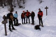 la prima foto di gruppo...nei pressi del Pont de Vaches (26-2-2011)