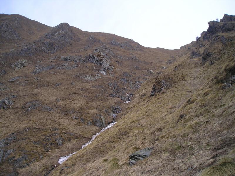 ripido pendio di salita