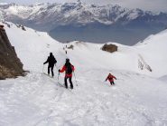 verso il colle durante la discesa