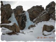 la parte alta della cascata