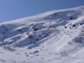 Versante nord, neve ottimale