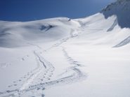 la parte alta del percorso