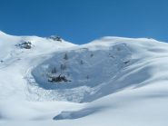 una dele valanghe cadute