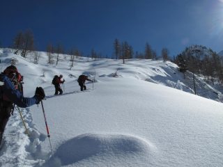 Il vallone centrale verso Q. 3223