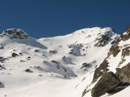 la vetta con le tracce del giorno prima