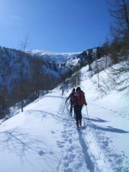 Verso l'imbocco del canalone