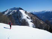 La cima vista dall'anticima