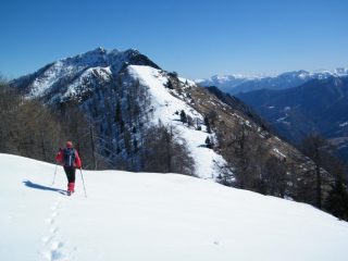 La cima vista dall'anticima