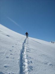 poco sotto la cima