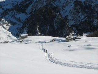 in salita nei pressi di Chabaud