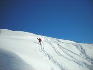 la discesa nell'ultimo tratto