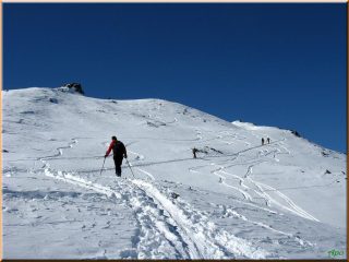 ...ultimo pendio di salita prima della punta...