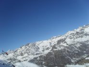 la partenza dell'Eliski dal colle