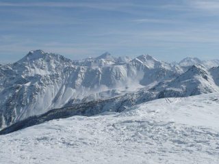 Verso Fallere a sx e Grivola al centro
