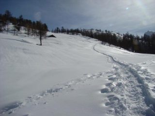 salendo al col Portola